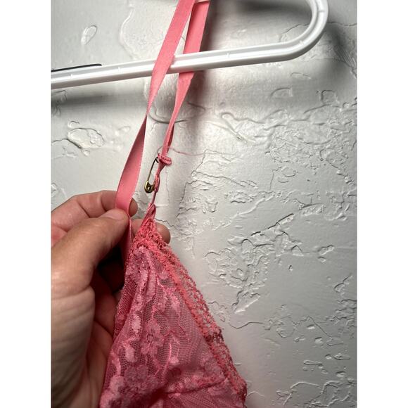 Penney's Adonna vintage pink lace nylon slip womens medium coquette fairycore - Picture 3 of 10